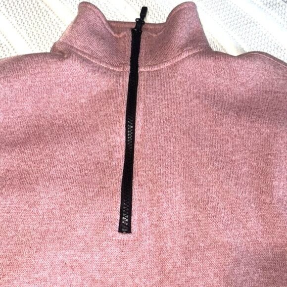 Victorias Secret Pink XS Half-Zip Pullover Sweater Rose Pink Knit Womens Top - Picture 3 of 7